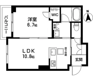 ベラチッタ 桜川【1階】の間取り