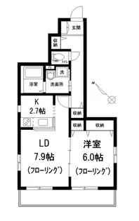 アグレアーブル【1階】の間取り