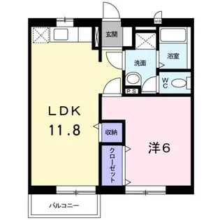 ベラーノII【1階】の間取り