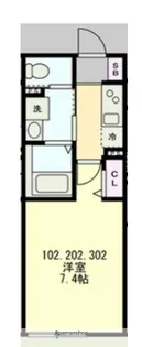 ベイルームハイム横濱保土ヶ谷【1階】の間取り