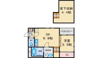 ハーモニーテラス松葉町V【1階】の間取り