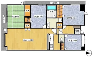 野村ステイツ大和町公園通り【7階】の間取り