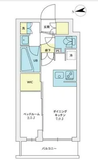 アジールコート豪徳寺【1階】の間取り