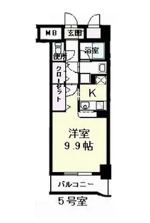 ホタカリュミエール・イワタ【5階】の間取り