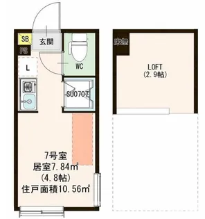 ハーモニーテラス板橋IV【1階】の間取り