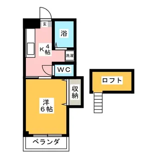 コーポ栄寿【3階】の間取り