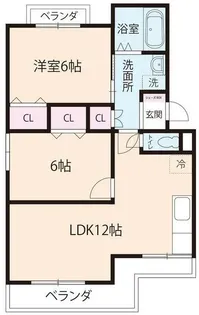 代官サニーハイツ【3階】の間取り