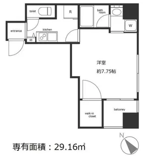 KM中目黒ビル【9階】の間取り