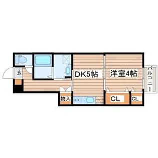 アンセル長町B【1階】の間取り