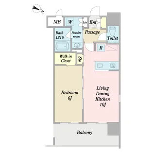 ベル・メール大宮【4階】の間取り