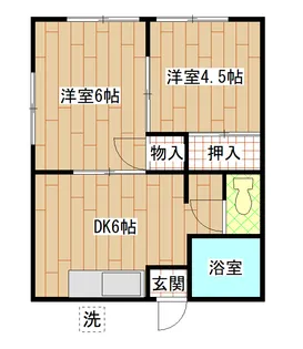 平和コーポ【1階】の間取り