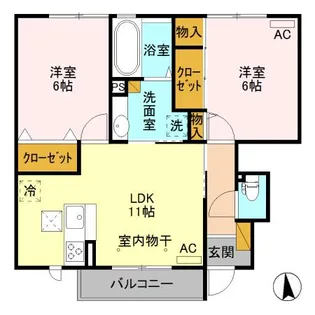 ジュピター【1階】の間取り