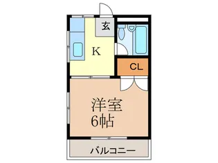 旭ハイツ江坂【1階】の間取り