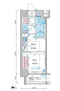 GENOVIA木場II【2階】の間取り