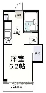 スカイハイツB【3階】の間取り