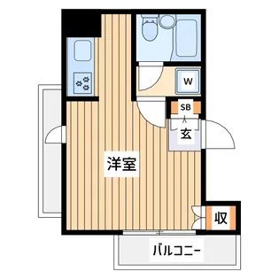 ジョイフル壱番館鶴見中央【6階】の間取り