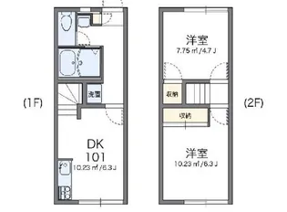 レオパレスシマダ【1階】の間取り