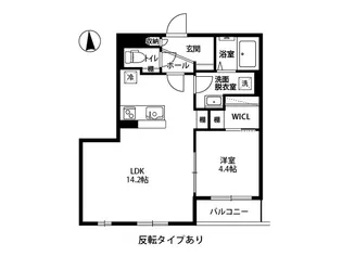 (仮称)中御所マンション【2階】の間取り