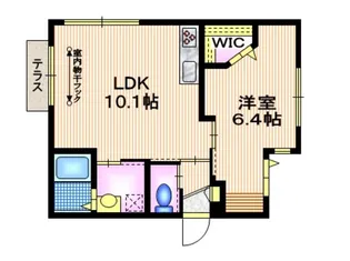 ベルコート中町【1階】の間取り