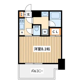 ズーム調布【6階】の間取り