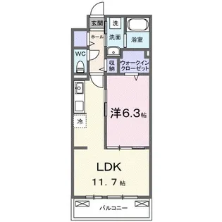 ブライトリーフ【2階】の間取り