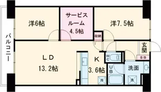 ドゥーエ南長崎【3階】の間取り