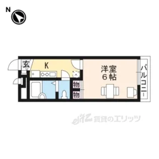 オルディネール東山泉涌寺【1階】の間取り