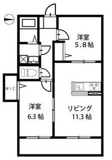 FLEX川口IIEAST【3階】の間取り