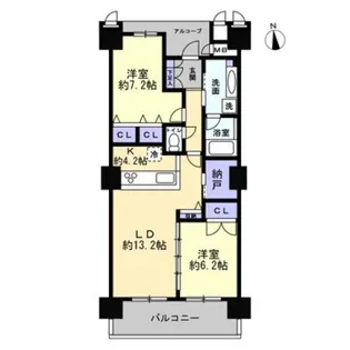 ザ・レジデンス丸亀町グリーン【5階】の間取り
