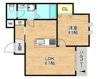 コンフォートKAMI【3階】の間取り