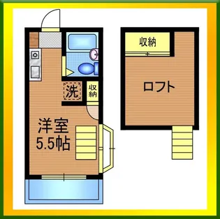 アビタシオン東伏見A【2階】の間取り
