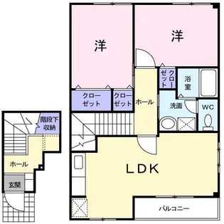 ソール・オリエンス B【2階】の間取り