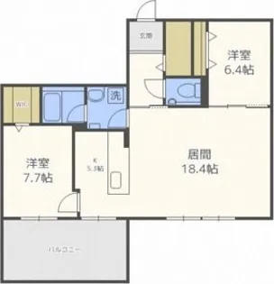 ROSSO Garden【2階】の間取り