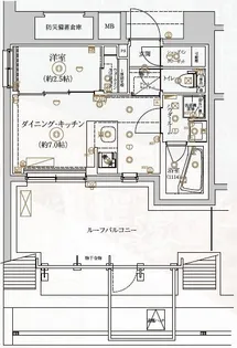 ヴォーガコルテ東府中アジールコート【9階】の間取り