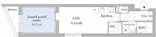 ASTILEstudio王子【2階】の間取り