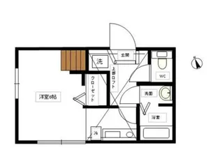 ハーミットクラブ南太田【1階】の間取り