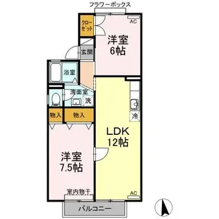セジュール福光【2階】の間取り