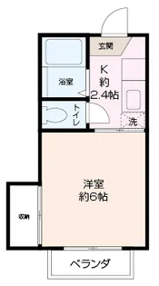 コーストライン井土ヶ谷【2階】の間取り
