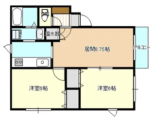 ファミーユTII【1階】の間取り