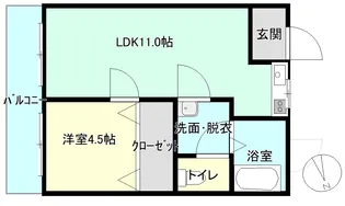 中央ダイナミックコーポNo.1【2階】の間取り
