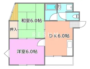 シティマンションウィング【2階】の間取り