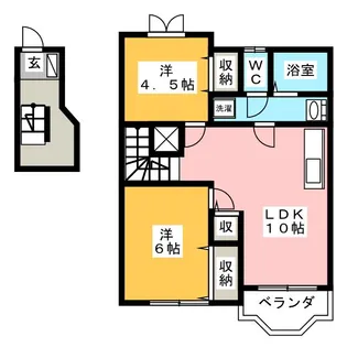 リッチハウス【2階】の間取り