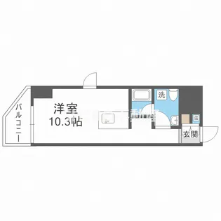 88松ヶ枝ウイング【5階】の間取り