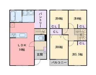 Garden Village 前原北 A【1階】の間取り