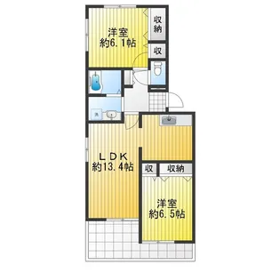 サンウェル南棟【1階】の間取り