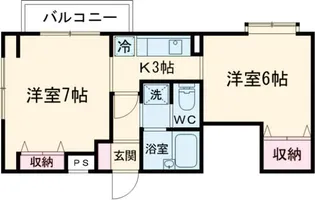 クレストコート上祖師谷【3階】の間取り