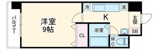 ハウスセゾン御所南【3階】の間取り