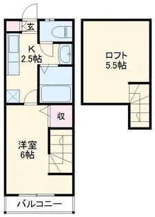 フェリーチェ北町【1階】の間取り