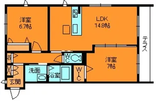Relafort Mori【3階】の間取り