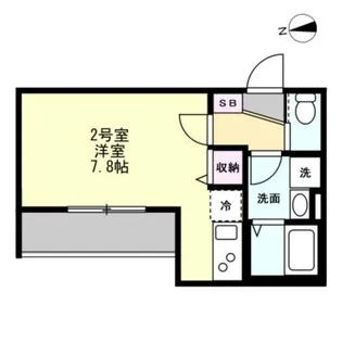 ベイルームルナ橋本【1階】の間取り